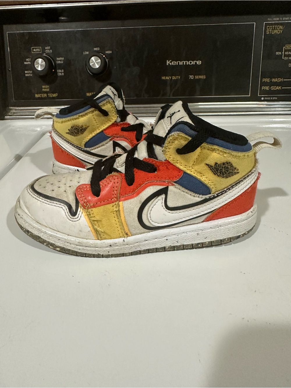 Air Jordan retro 1 mid se multi color canvas size 10c toddler boys unisex